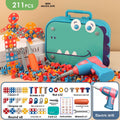 Children's Toy Electric Drill DIY Repair Screw Tool Box