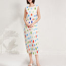 Vestido de lunares coloridos para mujer de verano