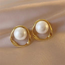 S925 Silver Pearl Earrings Elegant Light Luxury Fashion Jewelry