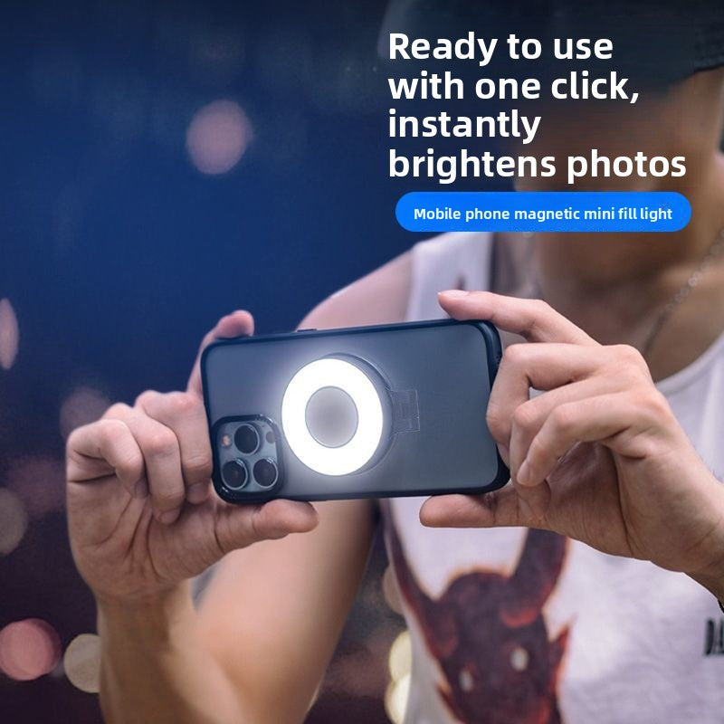 Magnetic Phone Fill Light with Adjustable Dual Temperature