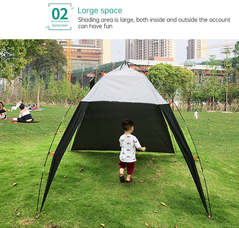 Pop Up Beach Tent Sun Shade Shelter Anti-UV Shelter Fully Automatic Folding Camping Tent - TrendTrove