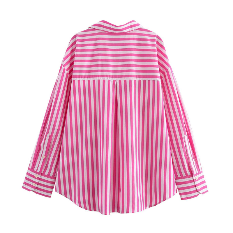 Women's Classic Striped Loose Shirt