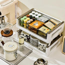 Desktop coffee storage rack