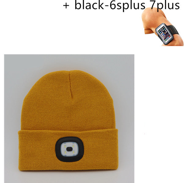 LED luminous knitted hat