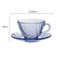European Style Simple Tempered Glass Heat-resistant And Drop-resistant Coffee Cup