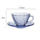 European Style Simple Tempered Glass Heat-resistant And Drop-resistant Coffee Cup