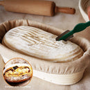 Natural Rattan Bread Fermentation Basket with Cloth Cover
