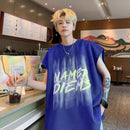 Alphabet Graffiti Men's Loose Fit Cotton T-Shirt