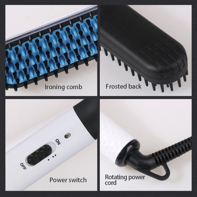 Mini electric beard styling comb for men