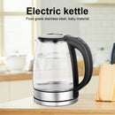 1.8L ELECTRIC KETTLE GLASS 360 BLUE LED ILLUMINATED JUG AUTO SHUT OFF PROTECTION