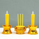 Simulation Long Brush Holder Candle Light Go To The Grave To Worship Buddha
