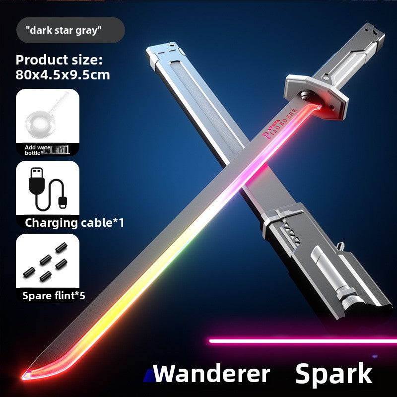 LED Light Up Battle Sword with Sound and Spray