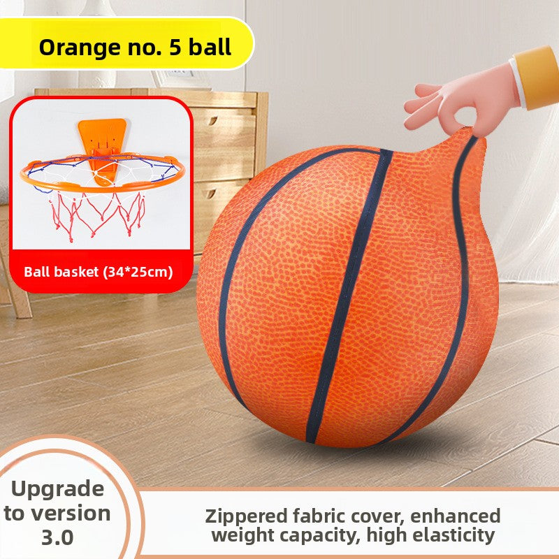 Foldable Indoor Basketball Hoop with Silent Ball