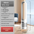 Vertical silent bladeless electric fan
