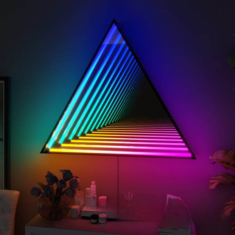 Multi-Layer LED Abyss Mirror Wall Light for Modern Decoration