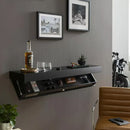 Modern Wall Mounted Wood Wine Cabinet Rack