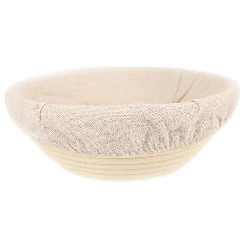 Natural Rattan Bread Fermentation Basket with Cloth Cover
