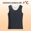 Wool and silk thermal vest for men