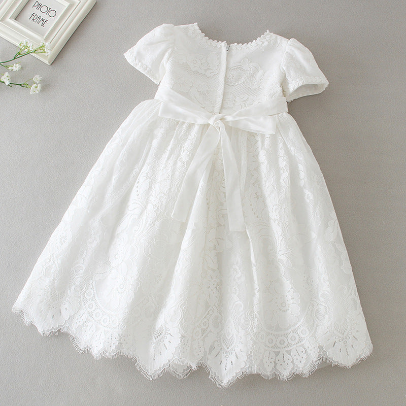 European and American Extended Baptismal Extra Christening Gown Baby Party Dress Baby Girl Dress Vestidos Para Navidad De Bebes