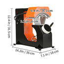 VEVOR 3in1 Auto Hat Heat Press With 3pcs Interchangeable Platens Automatic Release&Press Knob Style Digital Control Panel, Heat Transfer Printing For Caps