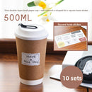 Single-use coffee, milk tea and soy milk paper cups