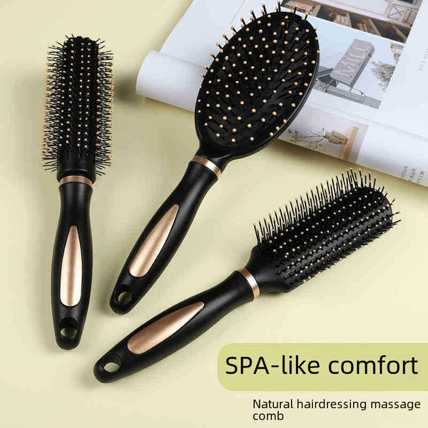 Household curly hair comb men's and women's air cushion airbag massage comb ribs comb inner buckle styling hair cylinder roll comb