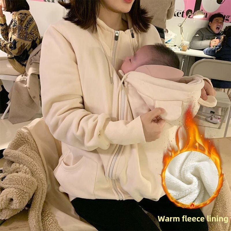 Lactation Sweatshirt and Velvet Jacket