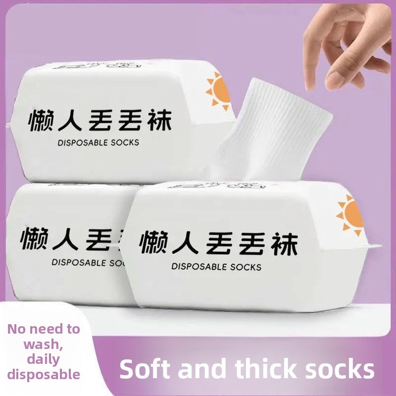 Disposable socks for men and women, no-wash daily disposable socks
