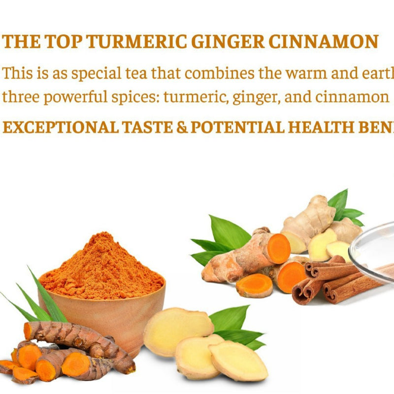 Premium Turmeric Ginger Cinnamon Tea Bags