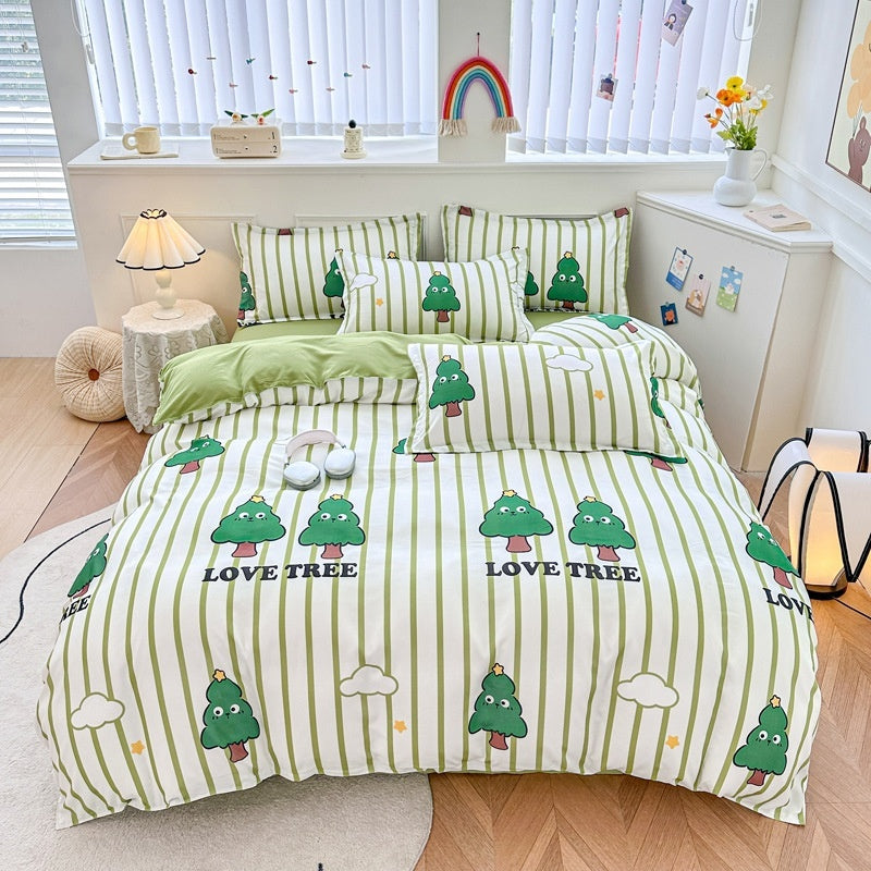 Sábanas minimalistas de algodón puro para el hogar