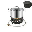 7 Core Strong Fire Power Camping Stove Portable Tourist Gas Burner Windproof Outdoor Stoves Hiking Barbecue BBQ Cooking Cookware - TrendTrove