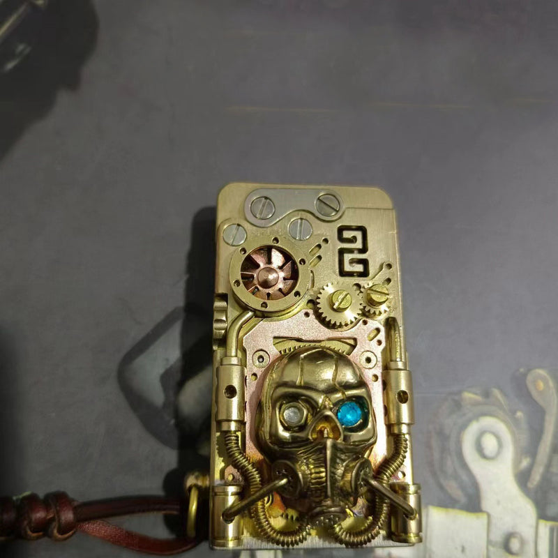 Mechanical armor catapult ignition kerosene lighter Dragon Tongue Aspley Doomsday Hunter punk lighter - TrendTrove