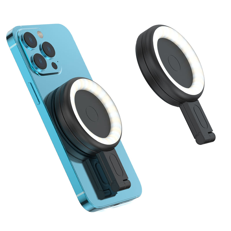 Mini Folding Magnetic Selfie Fill Light Portable Make Up Conference Lighting Selfie Ring Light - TrendTrove