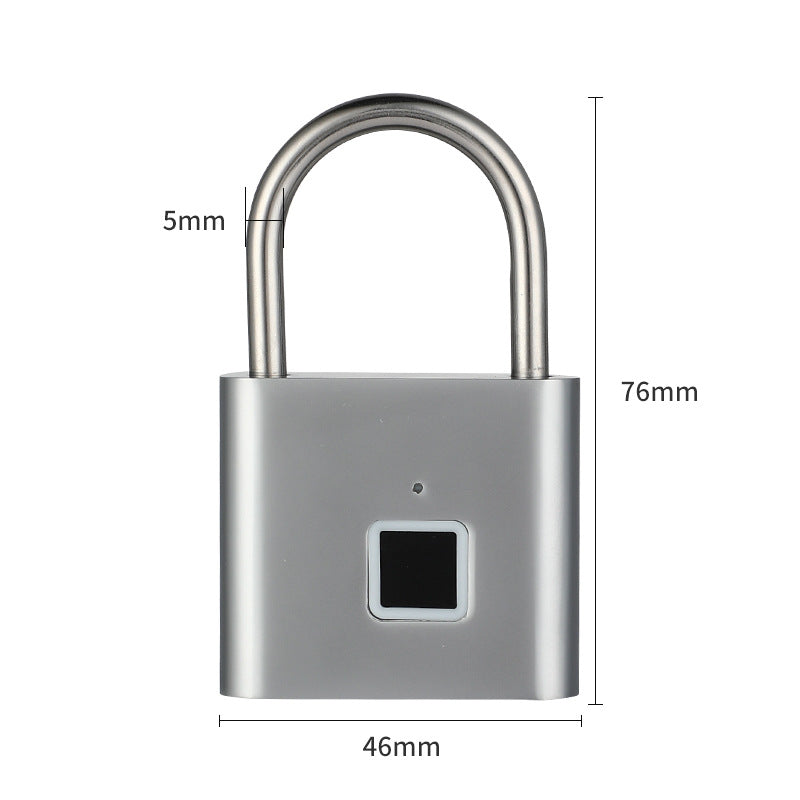 Smart Fingerprint Padlock Stainless Steel Digital Lock