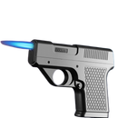 Gun Type Windproof Inflatable Lighter Cigarette Case Integrated Personality Creative Pistol Cartridge Can Be Changed Thick Medium Fine Cigarette Case