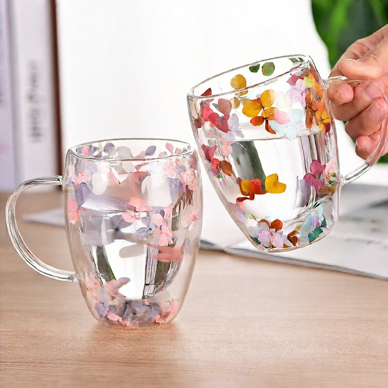 Household borosilicate double-layer glass cup