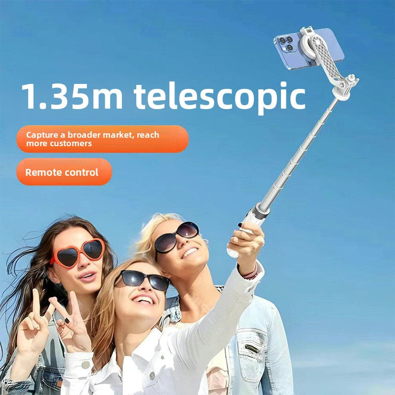 Magnetic Bluetooth Selfie Stick with Fill Light
