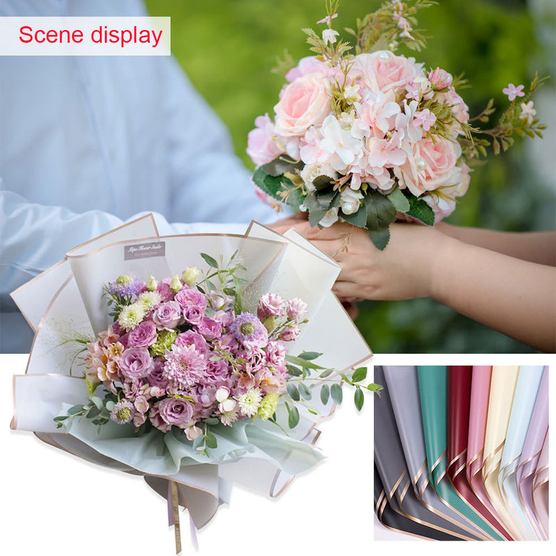 20 Sheets Waterproof Floral Wrapping Paper Sheets Fresh Flowers Bouquet Gift Packaging Wrapping Paper Sheets