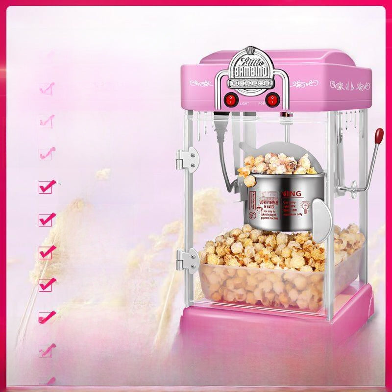 Hand-Cranked Mini Popcorn Machine