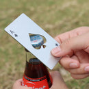 Creative poker card beer bottle opener