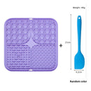 Silicone Pet Licking Mat Slow Feeder with Suction Base ? Anti-Choke Dog/Cat Food Bowl