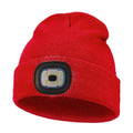 Outdoor sports LED button electronic light knitted hat