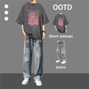 Pure cotton short-sleeved T-shirt boys' summer outfit