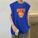 Cotton Sleeveless Men's Vest Summer Loose Sports T-shirt