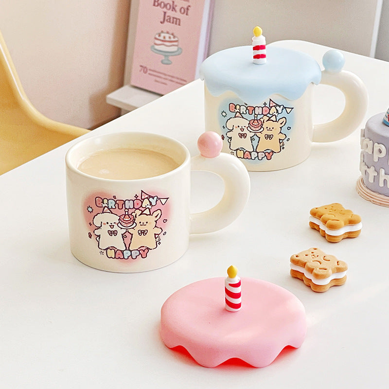 Cute Birthday Puppy Mug Household Couple Mug