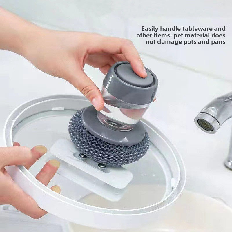 Automatic Liquid Dispensing Kitchen Cleaning Brush