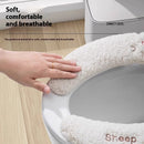 Thickened Fleece Toilet Seat Universal Paste