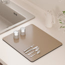 PU Leather Kitchen Countertop Drain Mat