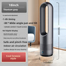 Vertical silent bladeless electric fan