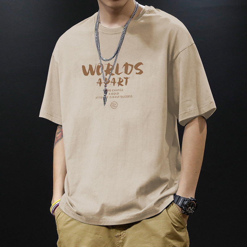 Pure cotton short-sleeved T-shirt for men